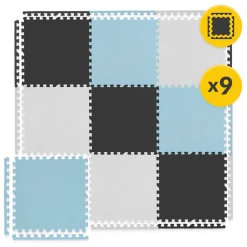 4FIZJO Mata edukacyjna dla dzieci puzzle 180 x 180 cm błękitna Online