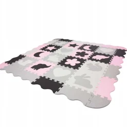 4FIZJO Mata edukacyjna dla dzieci puzzle 150 x 150 cm różowa Discount
