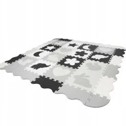 4FIZJO Mata edukacyjna dla dzieci puzzle 150 x 150 cm szara Best