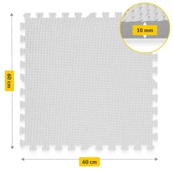 4FIZJO Mata edukacyjna dla dzieci puzzle 180 x 180 cm szara Clearance