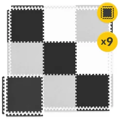 4FIZJO Mata edukacyjna dla dzieci puzzle 180 x 180 cm szara Clearance