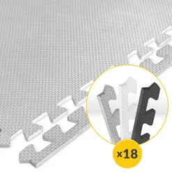4FIZJO Mata edukacyjna dla dzieci puzzle 180 x 180 cm szara Clearance