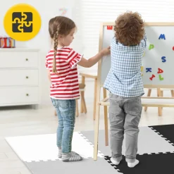 4FIZJO Mata edukacyjna dla dzieci puzzle 180 x 180 cm szara Clearance