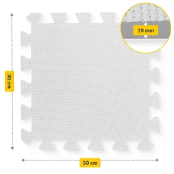 4FIZJO Mata edukacyjna dla dzieci puzzle 90 x 90 cm szara Best
