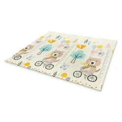 4FIZJO Mata edukacyjna dla niemowląt Miś na rowerze 200 x 180 cm Online