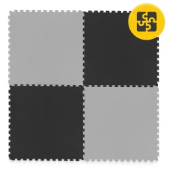 4FIZJO Mata ochronna piankowa PUZZLE na podłogę 100 x 100 cm szara Best