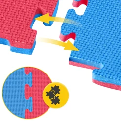4FIZJO Mata ochronna piankowa PUZZLE na podłogę 100 x 100 cm Discount