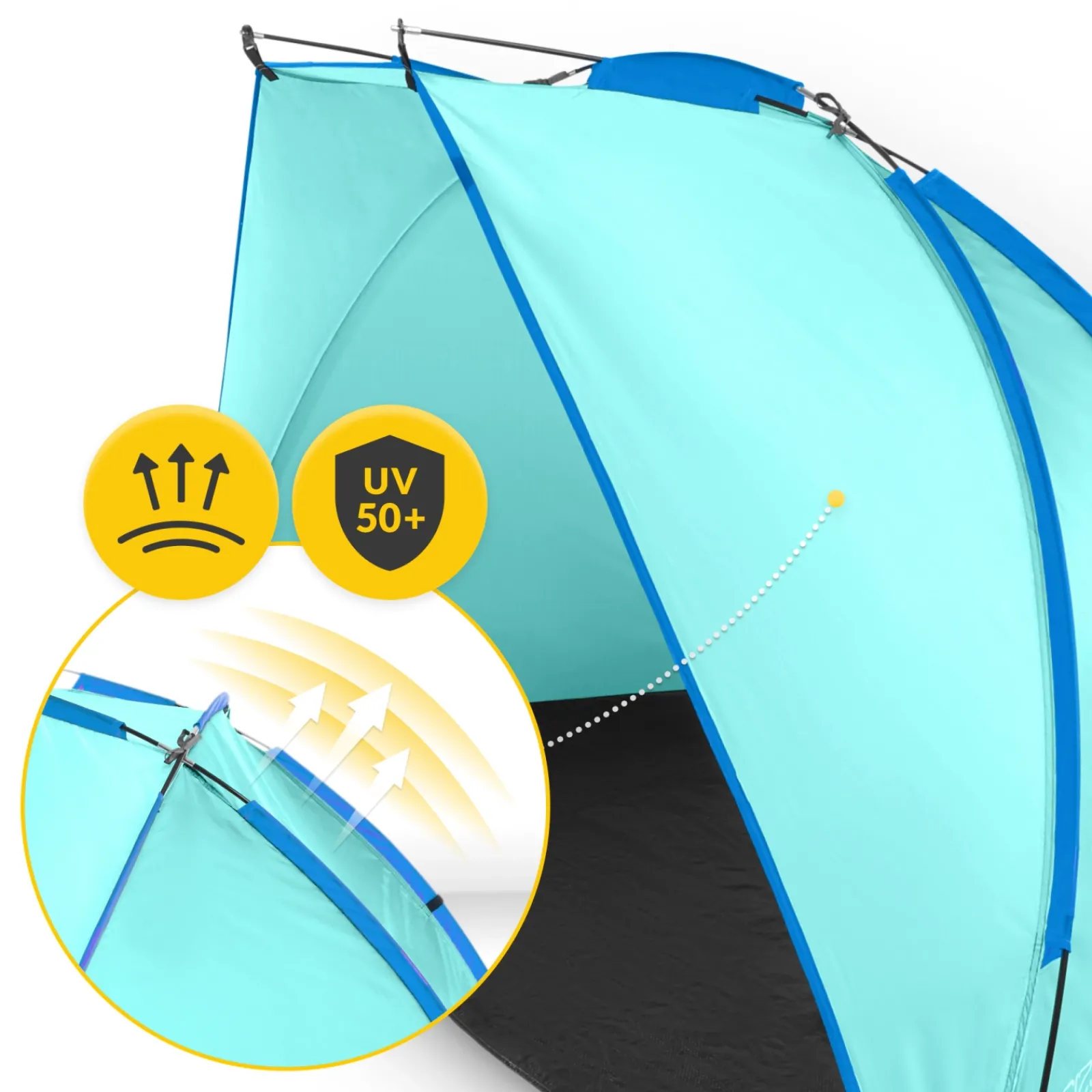 4FIZJO Namiot plażowy PRO jasnoniebieski Discount