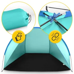 4FIZJO Namiot plażowy PRO jasnoniebieski Discount