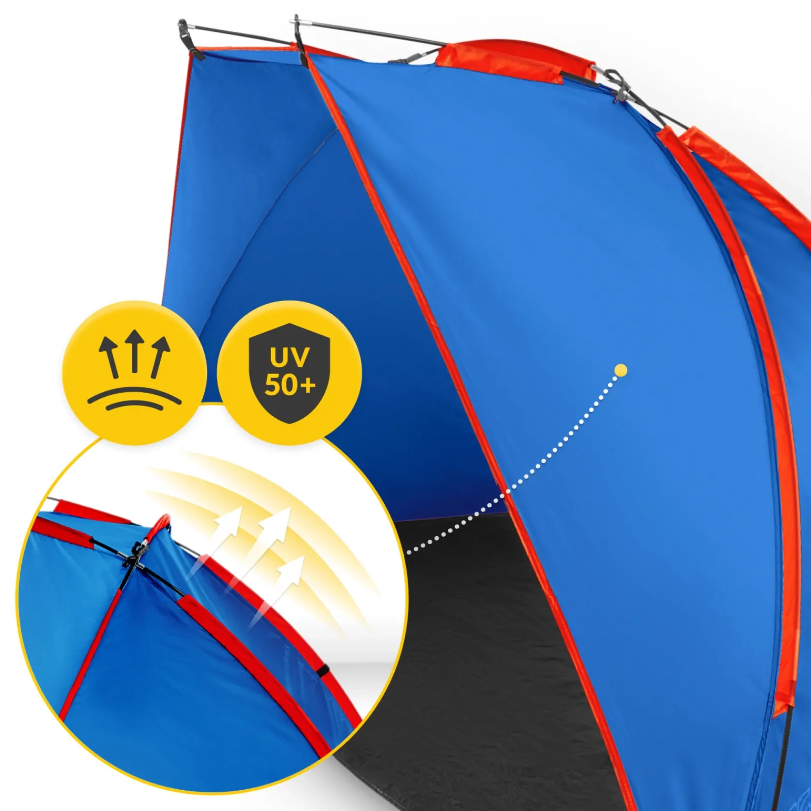 4FIZJO Namiot plażowy PRO niebieski Discount