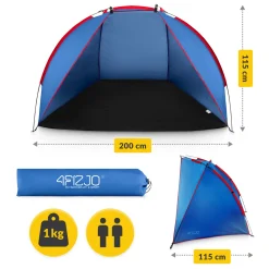 4FIZJO Namiot plażowy PRO niebieski Discount