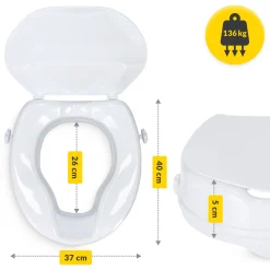 4FIZJO Nasadka toaletowa podwyższająca 5 cm Clearance