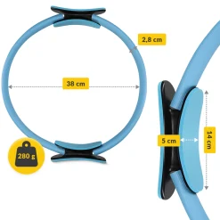 4FIZJO Obręcz ring do jogi i pilatesu niebieska Online