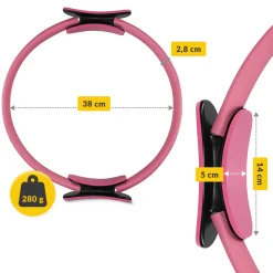 4FIZJO Obręcz ring do jogi i pilatesu różowa Sale
