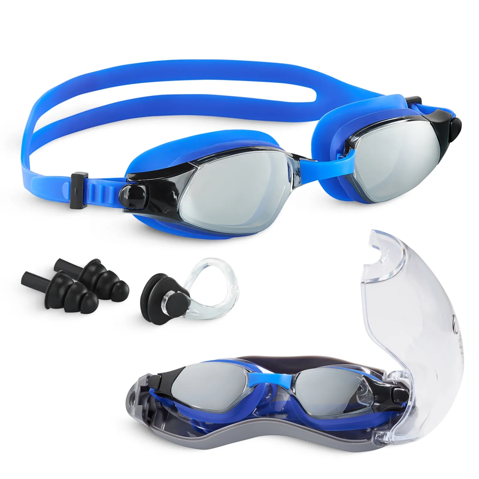 4FIZJO Okulary do pływania TSUNAMI niebieskie Discount