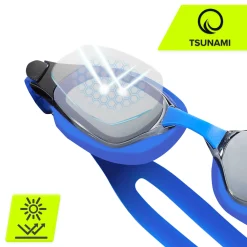 4FIZJO Okulary do pływania TSUNAMI niebieskie Discount
