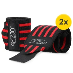 4FIZJO Opaski na nadgarstki 2 szt. czerwone