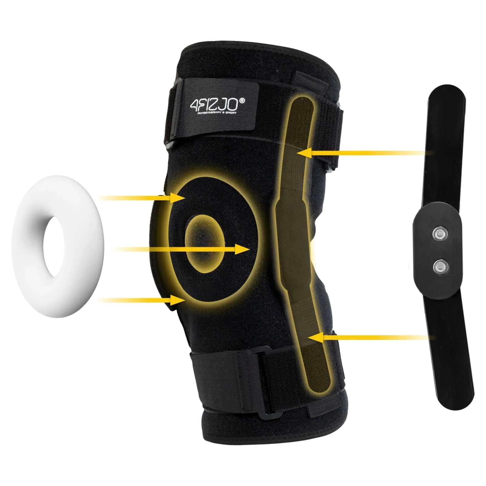 4FIZJO Orteza na kolano ze stabilizacją rzepki L Outlet