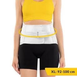 4FIZJO Pas ortopedyczny na kręgosłup lędźwiowy XL jasnoszary Szary / Granatowy Discount