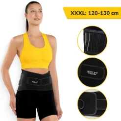 4FIZJO Pas ortopedyczny na kręgosłup lędźwiowy XXXL czarny Online