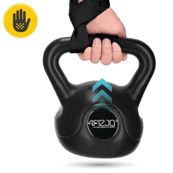 4FIZJO Paski treningowe do martwego ciągu Deadlift Straps czarne Clearance