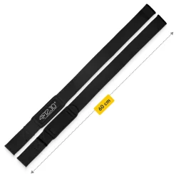 4FIZJO Paski treningowe do martwego ciągu Deadlift Straps czarne Clearance
