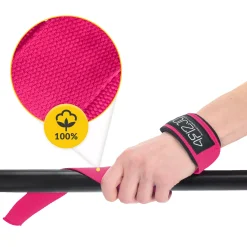 4FIZJO Paski treningowe do martwego ciągu Deadlift Straps różowe Clearance