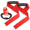 4FIZJO Paski treningowe do martwego ciągu Deadlift Straps czerwone Best