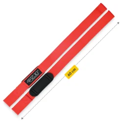 4FIZJO Paski treningowe do martwego ciągu Deadlift Straps czerwone Best
