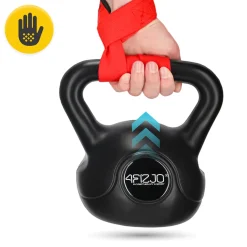 4FIZJO Paski treningowe do martwego ciągu Deadlift Straps czerwone Best