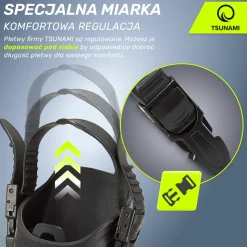 4FIZJO Płetwy do pływania TSUNAMI S/M niebieskie Discount