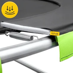 4FIZJO Piankowa osłona na sprężyny trampoliny 8FT Czarny / Zielony
