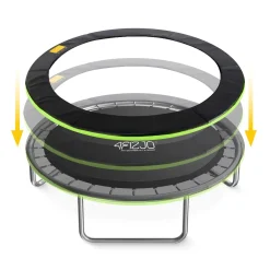 4FIZJO Piankowa osłona na sprężyny trampoliny 14FT Czarny / Zielony Online