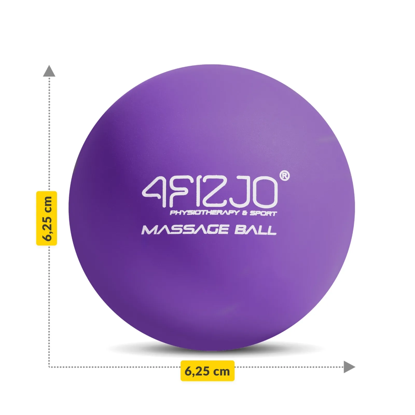 4FIZJO Piłka do masażu Lacrosse Massage Ball fioletowa New