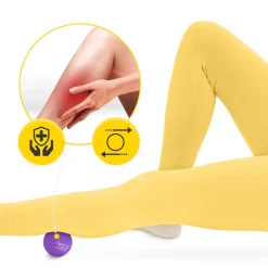 4FIZJO Piłka do masażu Lacrosse Massage Ball fioletowa New