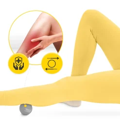 4FIZJO Piłka do masażu Lacrosse Massage Ball szara Discount