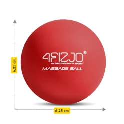 4FIZJO Piłka do masażu Lacrosse Massage Ball czerwona Best