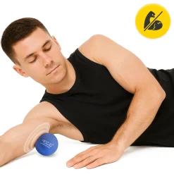 4FIZJO Piłka do masażu Lacrosse Massage Ball niebieska Sale