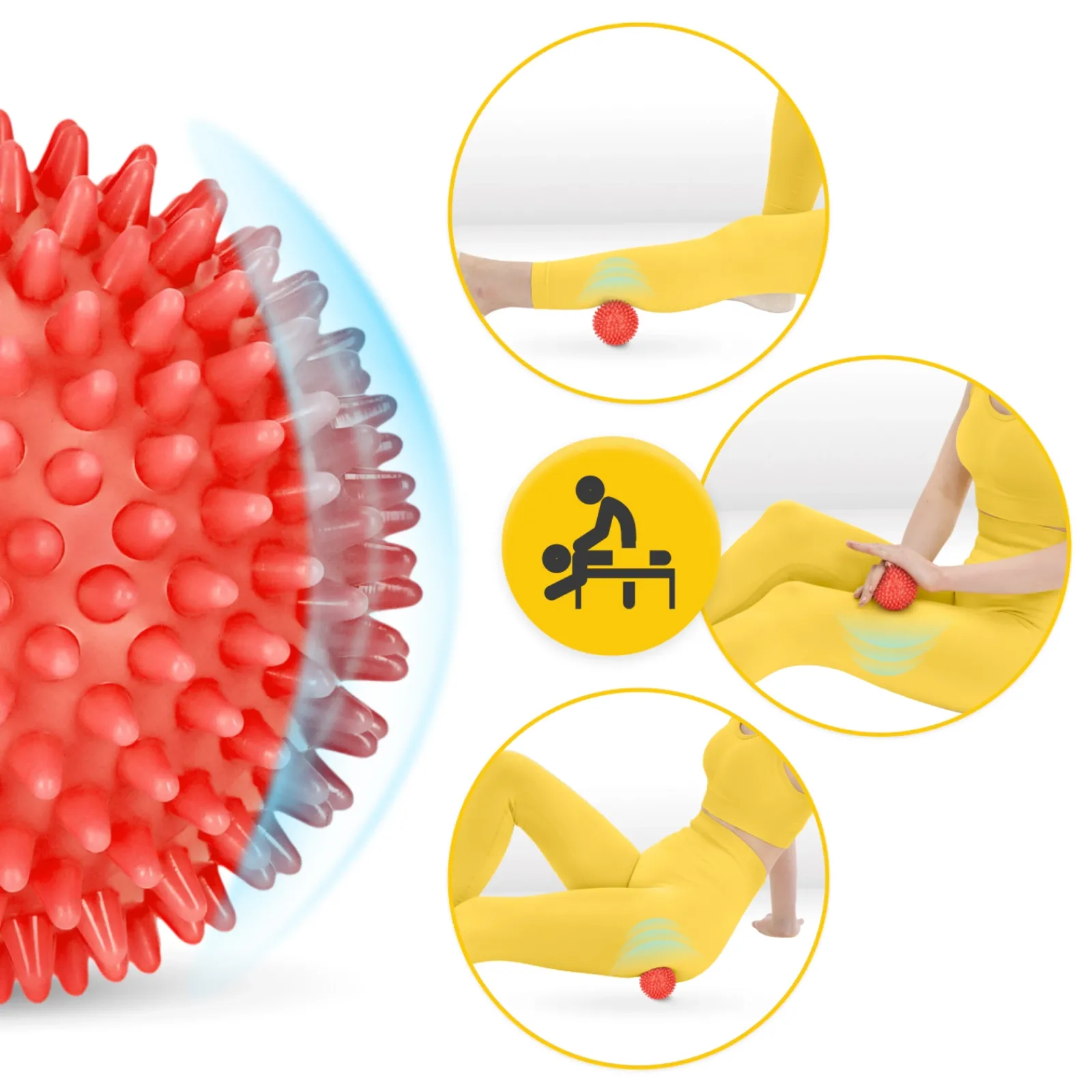 4FIZJO Piłka do masażu z kolcami SPIKE+ 7 cm Outlet
