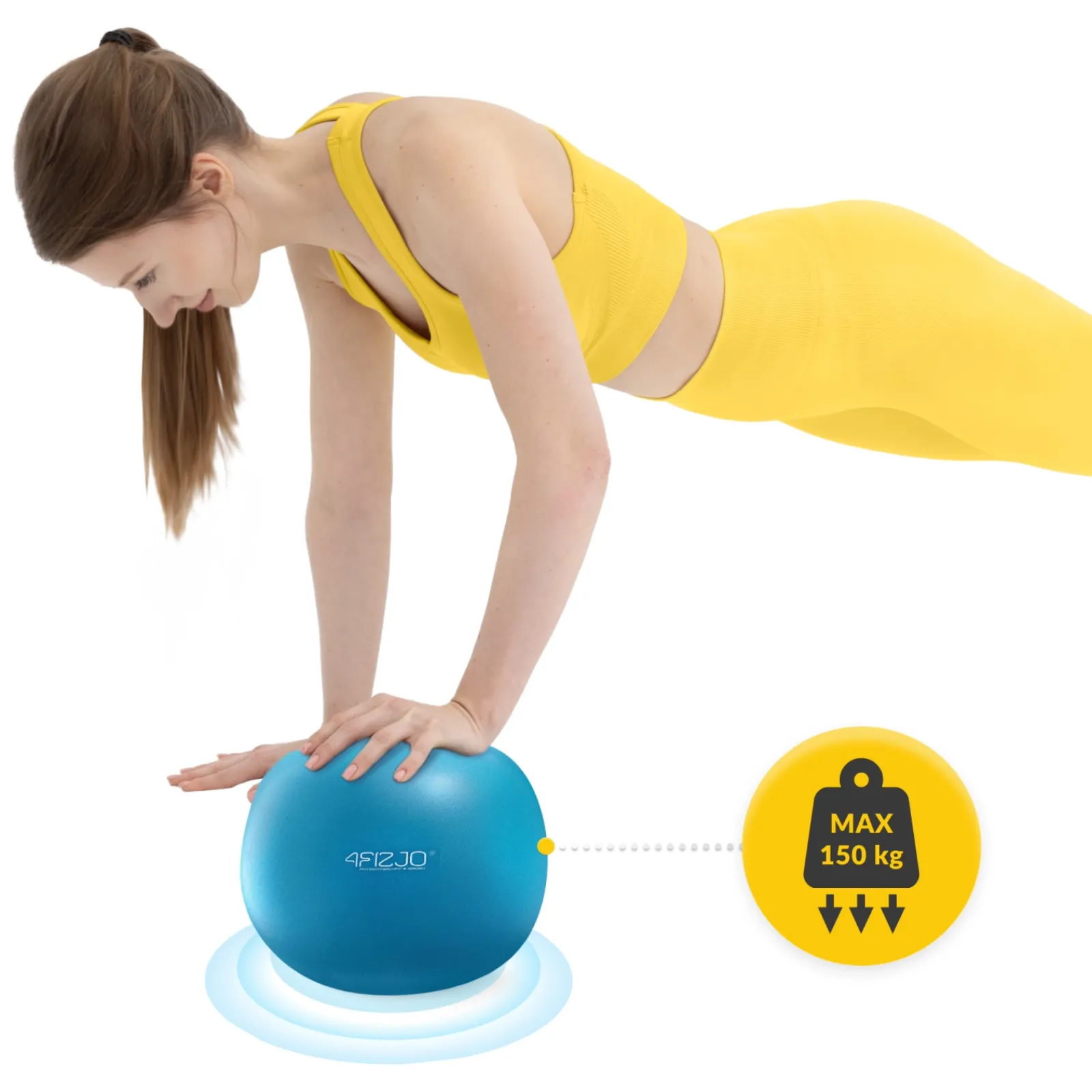 4FIZJO Piłka do pilatesu i rehabilitacji 22 cm niebieska Online