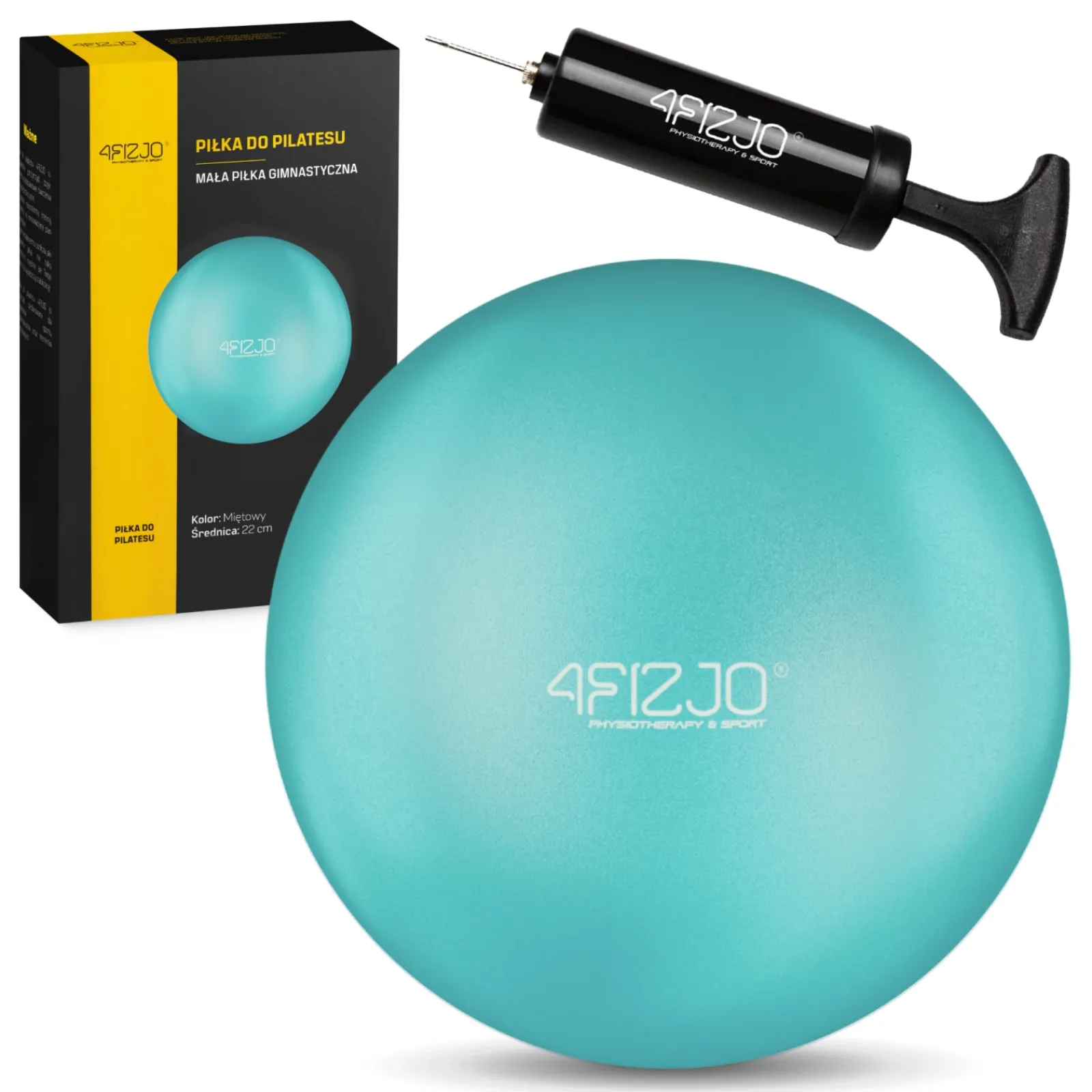 4FIZJO Piłka do pilatesu i rehabilitacji 22 cm miętowa Discount