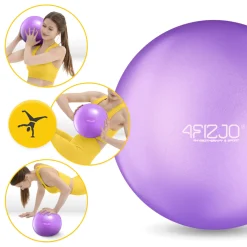 4FIZJO Piłka do pilatesu i rehabilitacji 22 cm fioletowa Best