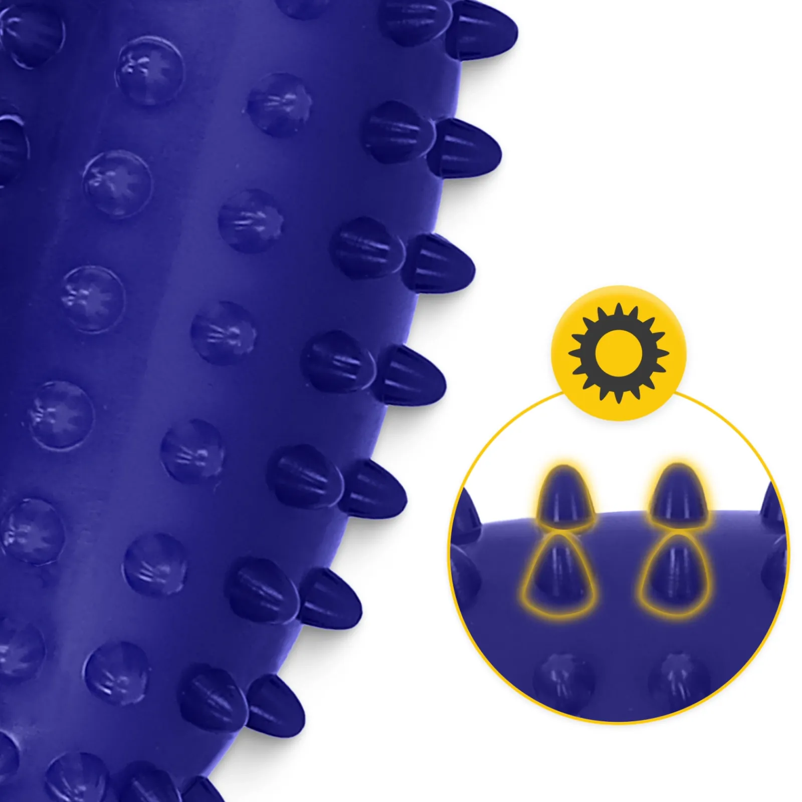 4FIZJO Piłka fasolka sensoryczna do masażu niebieska Discount