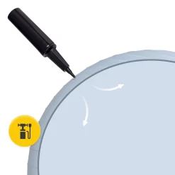 4FIZJO Piłka gimnastyczna dmuchana 55 cm szara Discount