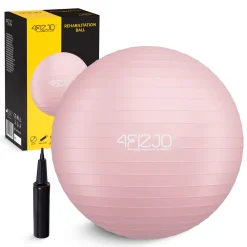 4FIZJO Piłka gimnastyczna dmuchana 55 cm różowa New