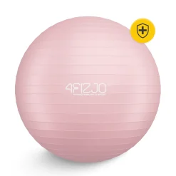 4FIZJO Piłka gimnastyczna dmuchana 85 cm różowa Outlet