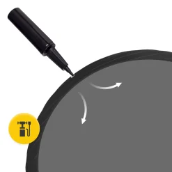 4FIZJO Piłka gimnastyczna dmuchana 55 cm czarna Hot