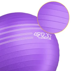 4FIZJO Piłka gimnastyczna dmuchana 85 cm fioletowa Discount