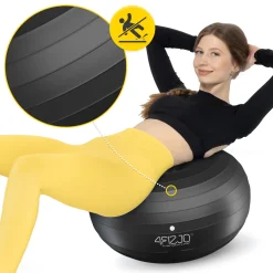 4FIZJO Piłka gimnastyczna DONUT AIR BALL czarna Online