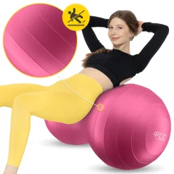 4FIZJO Piłka gimnastyczna PEANUT AIR BALL różowa Online